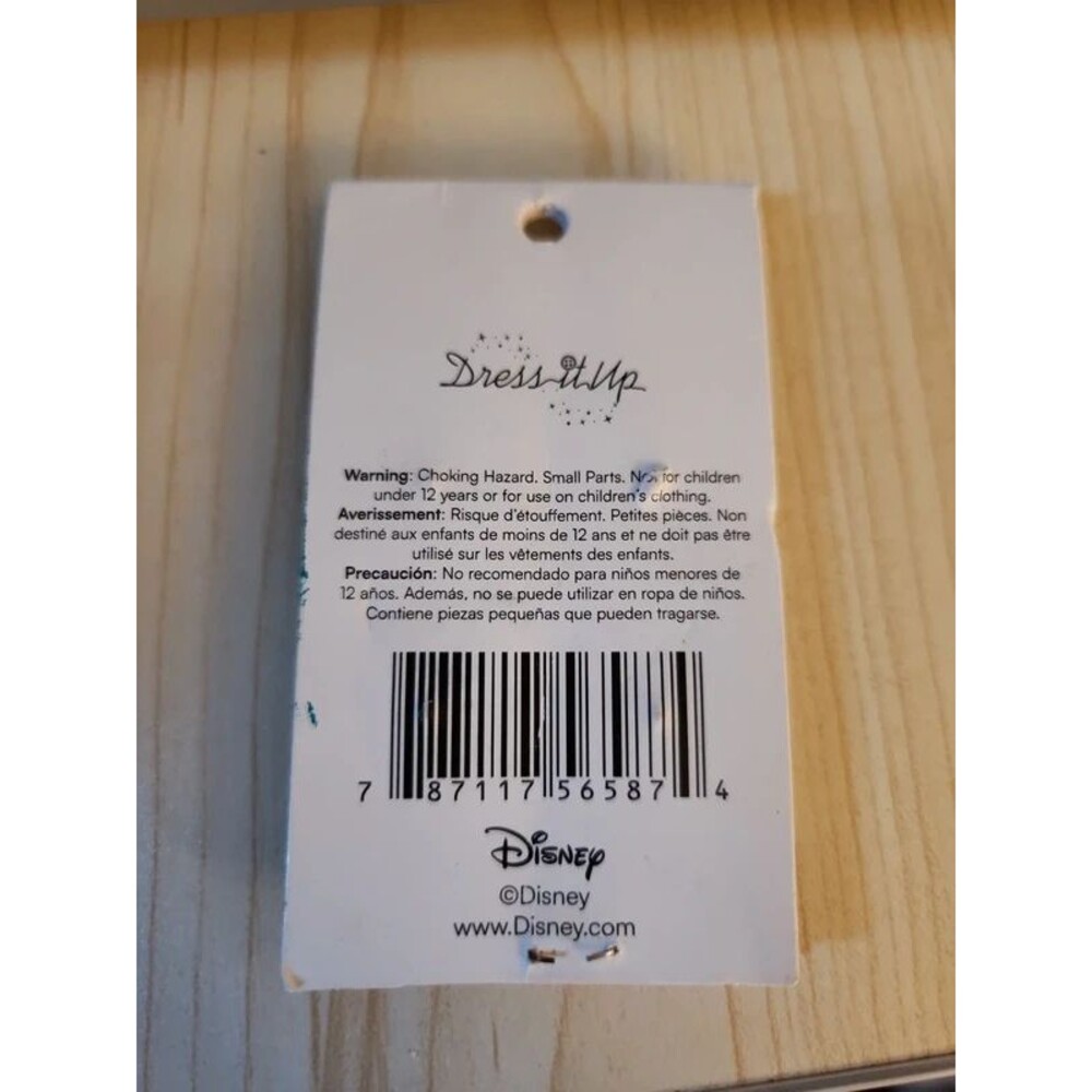 Dress It Up Disney Princesses Craft Buttons Moana Tiana Jasmine Rapunzel 4pc NIP - Picture 3 of 4